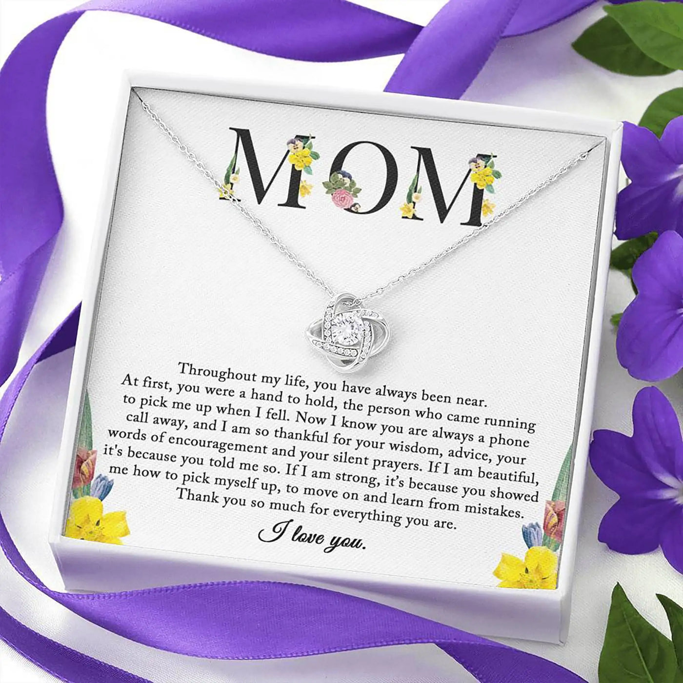 To My Mom Necklace, Sentimental Mom Gift From Daughter, Mom Necklace, Mom Birthday Gift From Daughter, Mother's Day Gift, Christ