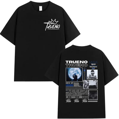 Rapper Trueno Album Tour Merch T-shirt Men Women Clothes Fashion Short Sleeve Tee Shirt Streetwear Cotton Loose T-shirts Unisex