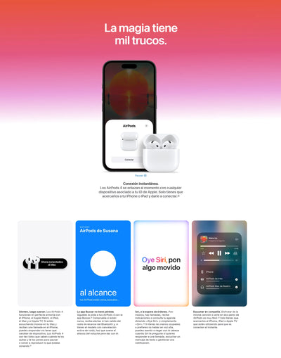 For Apple AirPods 4 (supports active noise cancellation) equipped with MagSafe charging case (USB-C), fourth generation Bluetooh