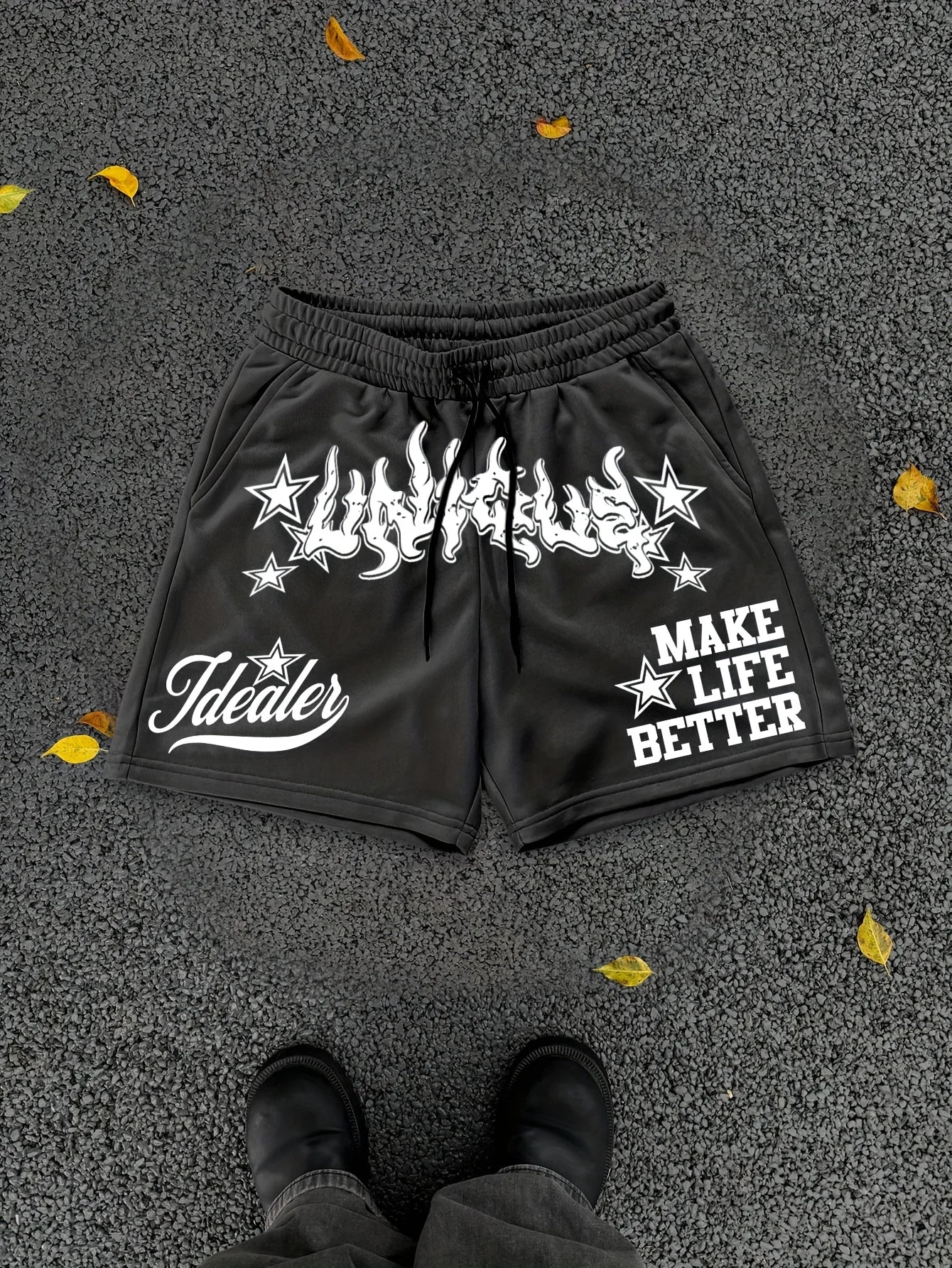 2025 Summer new men's shorts street style hip-hop shorts outdoor casual men's shorts