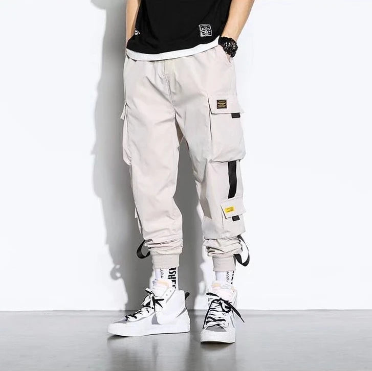 Multi Pocket Drawstring Cargo Pants, Men's Casual Cargo Pants For Summer Autumn Outdoor