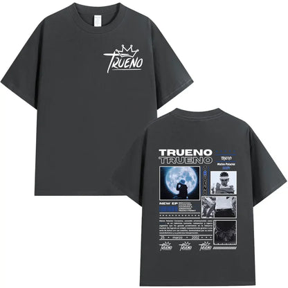 Rapper Trueno Album Tour Merch T-shirt Men Women Clothes Fashion Short Sleeve Tee Shirt Streetwear Cotton Loose T-shirts Unisex