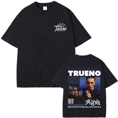 Rapper Trueno Album Tour Merch T-shirt Men Women Clothes Fashion Short Sleeve Tee Shirt Streetwear Cotton Loose T-shirts Unisex
