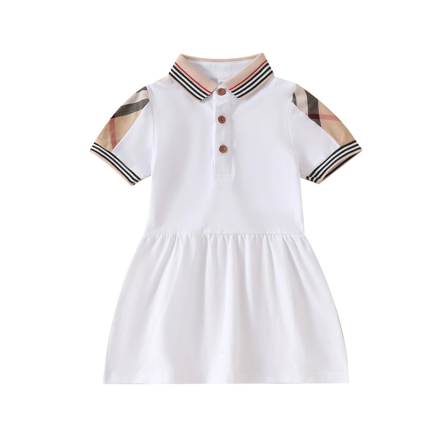 Baby Girl Princess Dress Cotton Baby Girl Dress Plaid Pattern Summer Newborn Clothes Baby Dress Party Birthday Baptism Dress