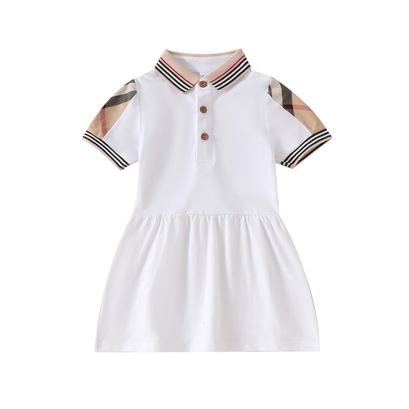 Baby Girl Princess Dress Cotton Baby Girl Dress Plaid Pattern Summer Newborn Clothes Baby Dress Party Birthday Baptism Dress