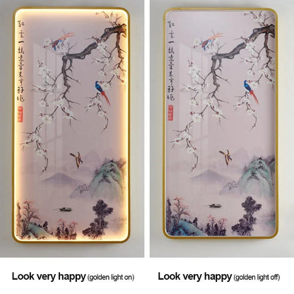 VIOLET Modern Picture Wall Light LED Chinese Creative Simple Mural Sconce Lamp For Home Living Room Study Corridor Decor