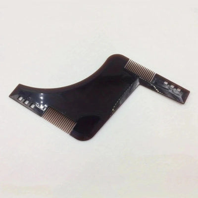 Men Black Plastic Moustache Moulding Comb Straighten Comb Cutter Beard Style Accessories  Anti Detangler Moulding Trimmer Ruler