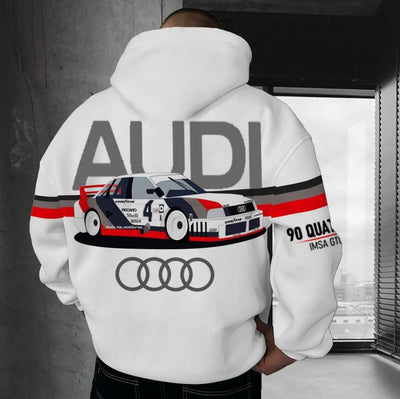 2025 Audi's Latest Autumn and Winter Racing Adult Hoodie Printed Fashionable and Comfortable Shopping Casual Sports Hoodie MOTO