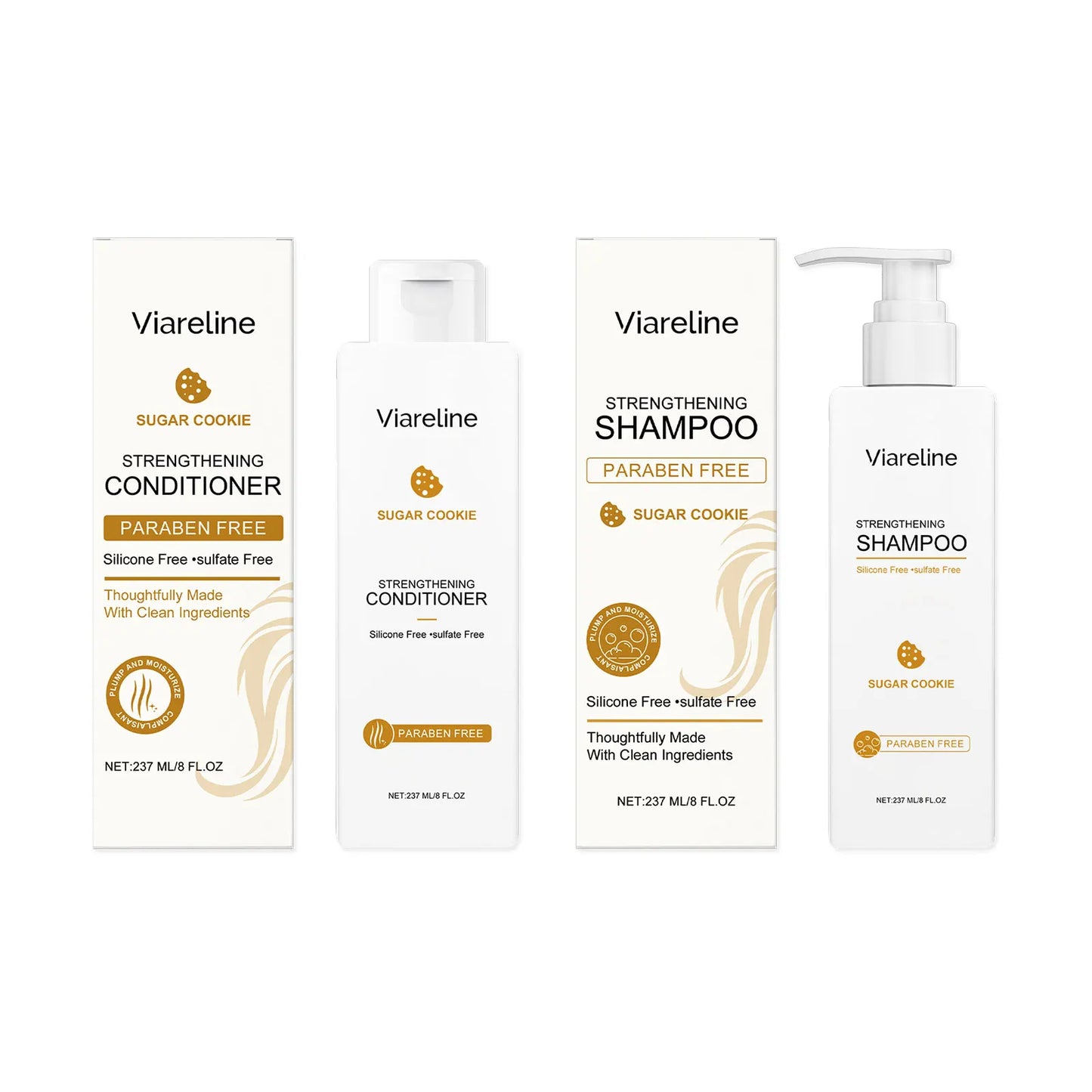 Amino Acid Shampoo and Conditioner Strengthen Hair Reduce Breakage Repair Hair Scales Anti Frizz Remove Dirt Smoothing Hair Care