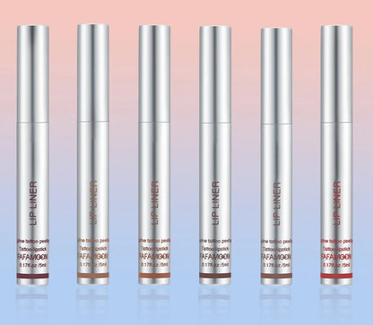 6 Color Waterproof Lip Liner Peel Off Tattoo Lip Gloss Lasting Matte Lip Tint Black Brown Contour Tear-off Makeup Stain Cosmetic