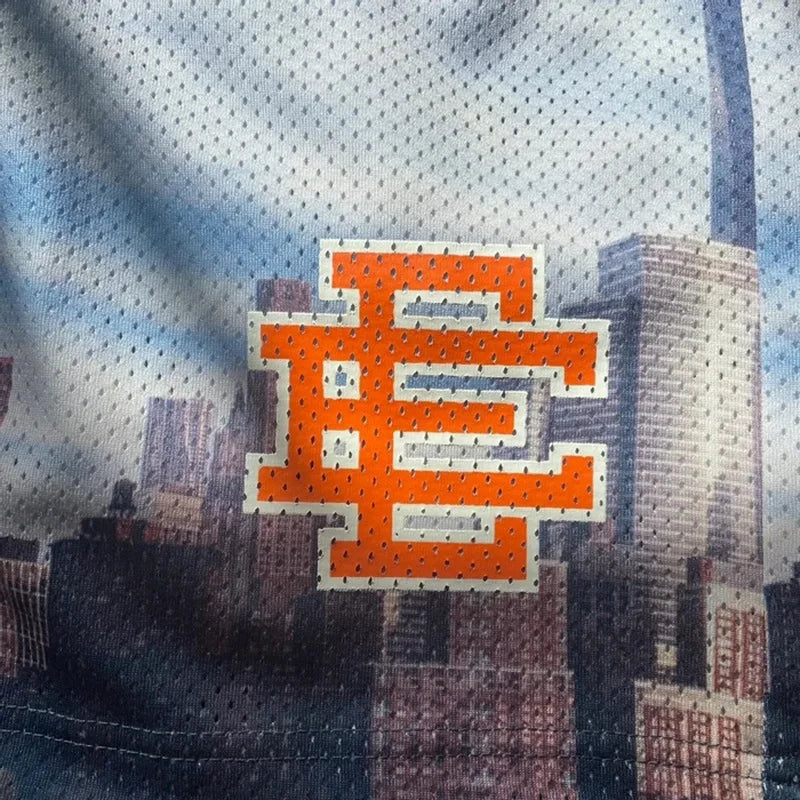 New Summer Eric Emanuel EE Basic Mesh Short Classic Floral Printed Gym Shorts 2025 Men's Gym Basketball Sports Beach Shorts