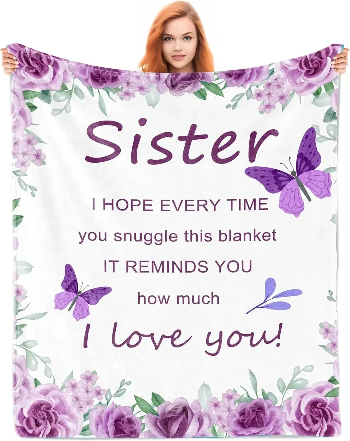 1PC Gift To Dad Thin Blanket for Father's day Anniversary Birthday Mother's Day for Mom Wife Sister Grandma Abuela Soft Throw