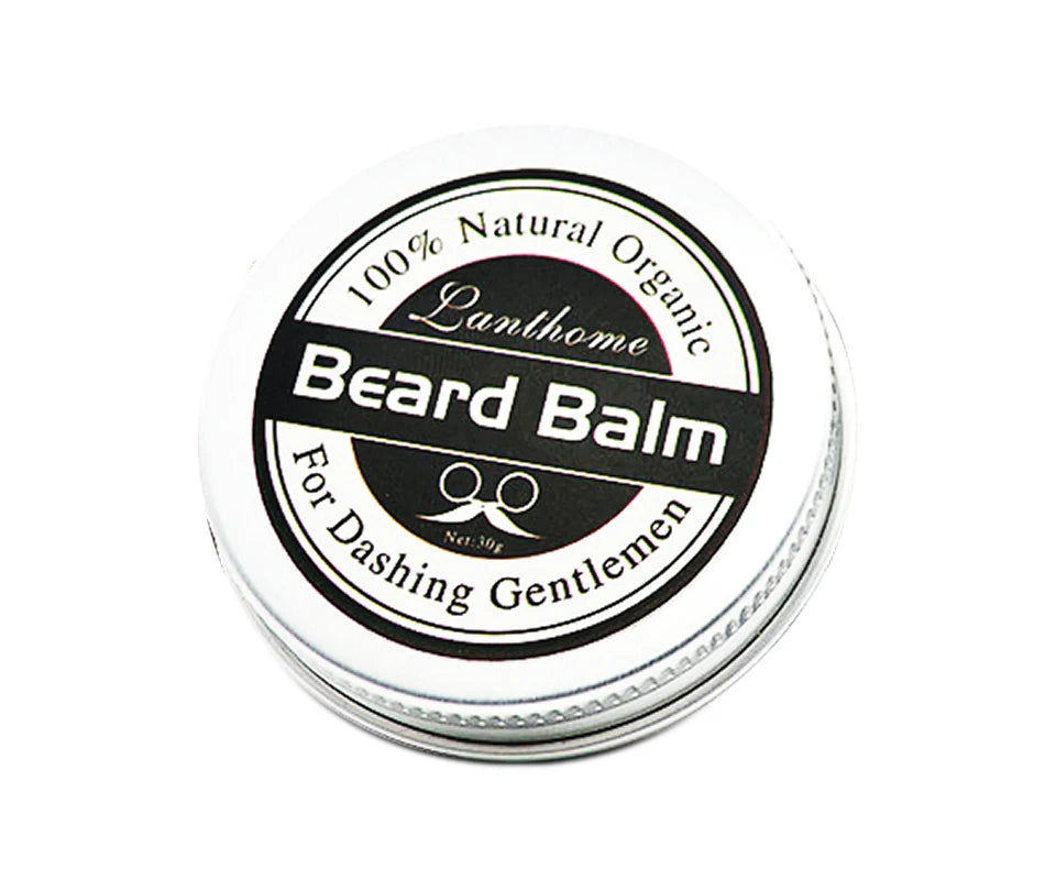 Original Lanthome Beard Balm Conditioner Oil for Growth Grooming Care Organic Moustache Treatment Moustache Wax For Men Hair