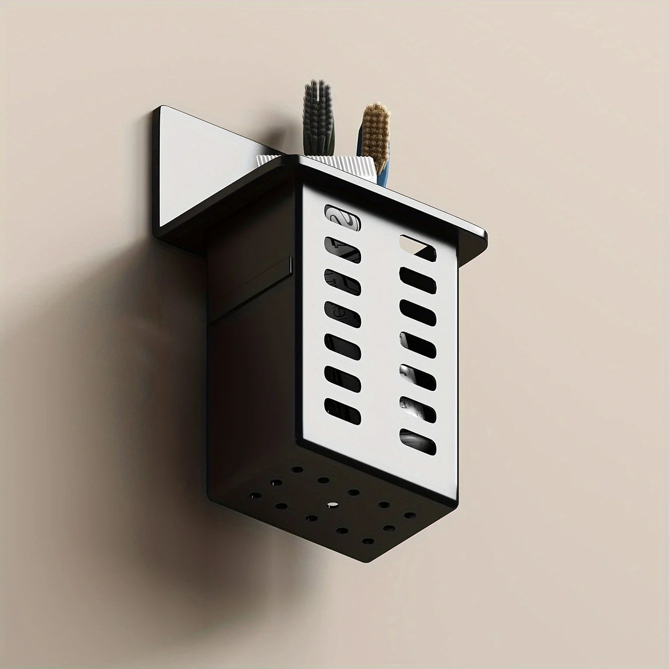 1 functional toothpaste bathroom toothbrush stand wall-mounted toothbrush storage rack bathroom storage rack