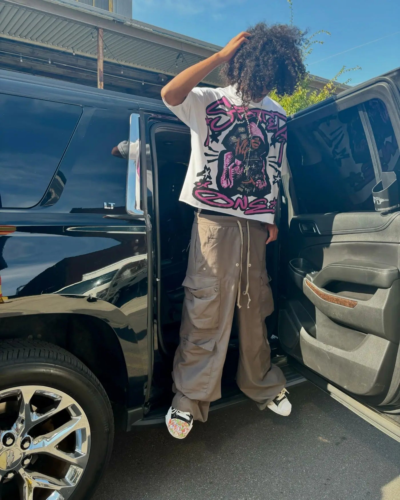 Y2K High Street Hip-hop Personalized Printed Loose Fashion T-shirt Men  American Harajuku Retro Casual Versatile Tops Women