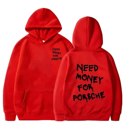 2025 Autumn/Winter New Funny Need Money Printed Hoodie Fashionable Design for Men and Women Couples Casual Hoodie Warm