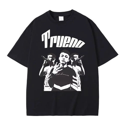 Rapper Trueno Album Tour Merch T-shirt Men Women Clothes Fashion Short Sleeve Tee Shirt Streetwear Cotton Loose T-shirts Unisex