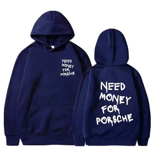 2025 Autumn/Winter New Funny Need Money Printed Hoodie Fashionable Design for Men and Women Couples Casual Hoodie Warm