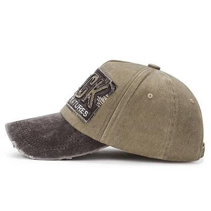 Spring and Autumn Women's and Men's Retro Perforated Sun Hat Korean Style Tide Washed Coating Duckbill Cap Casual Baseball Cap