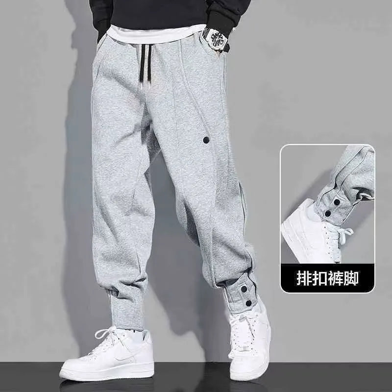 2024 Spring Men's Pants Korean Fashion Men Clothing Joggers Pants Casual Streetwear Male Trousers Elastic Waist Men Sweatpants
