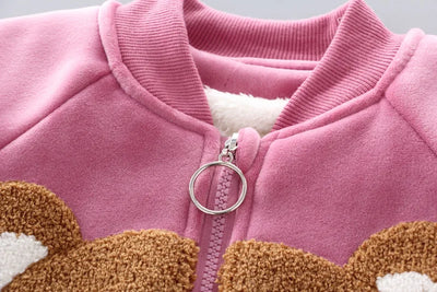 3PCS Winter Autumn Toddler Baby Boys Girls Clothes Baby Sweaters Coat +Pants +Hooded Vest Outfit Set Infant Warm Clothing Suits