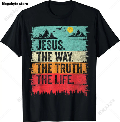 Men Jesus Has Your Back Jiu Jitsu Vintage Christian T-shirt Cotton Tops Kawaii Oversized T Shirt Harajuku Oversize Streetwear