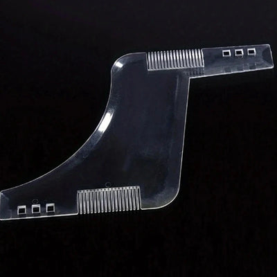 Men Black Plastic Moustache Moulding Comb Straighten Comb Cutter Beard Style Accessories  Anti Detangler Moulding Trimmer Ruler