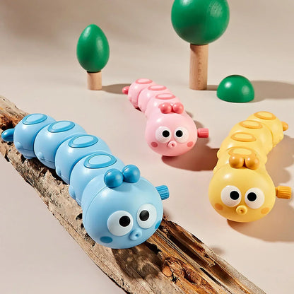 Cartoon Clockwork Caterpillar Crawling Toys Parent Child Interactive Cute Animal Baby Wind Up Toy for Kids Funny Gift