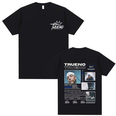 Rapper Trueno Album Tour Merch T-shirt Men Women Clothes Fashion Short Sleeve Tee Shirt Streetwear Cotton Loose T-shirts Unisex