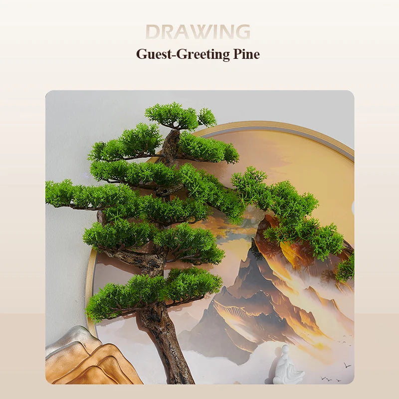 PLLY Modern Wall Picture Light Inside Creative Chinese Landscape Mural Sconces Lamp LED for Home Living Bedroom Study