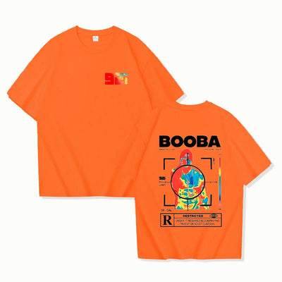 B2O T-shirts Men Fashion BOOBA Printed Short Sleeve T Shirt Women Casual Harajuku Streetwear Tee Tops