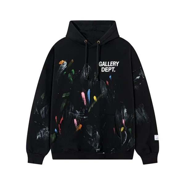 Autumn Trendy Men's Long Sleeve Thermal Hoodie Streetwear New High Street Loose Fleece Hoodie Letter Print Casual Sweatshirt