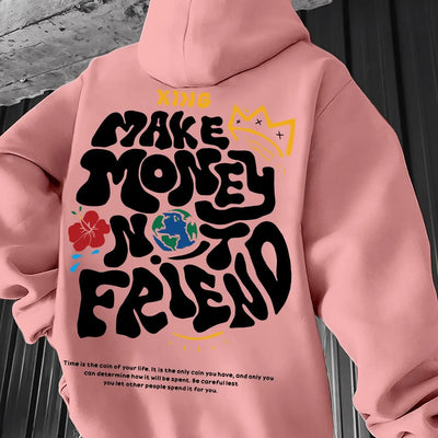 2025  Men's Casual Hoodie, Spring/Autumn Fashion, Geometric Pattern, Knit Fabric, Regular Fit, Polyester, Stretchy, Crew Neck