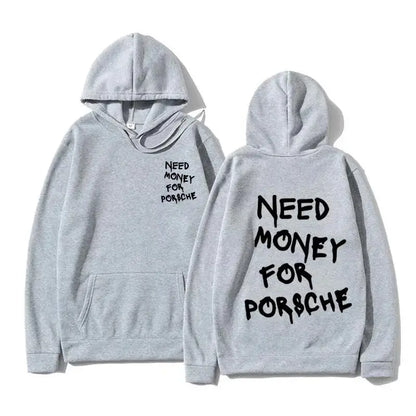 2025 Autumn/Winter New Funny Need Money Printed Hoodie Fashionable Design for Men and Women Couples Casual Hoodie Warm