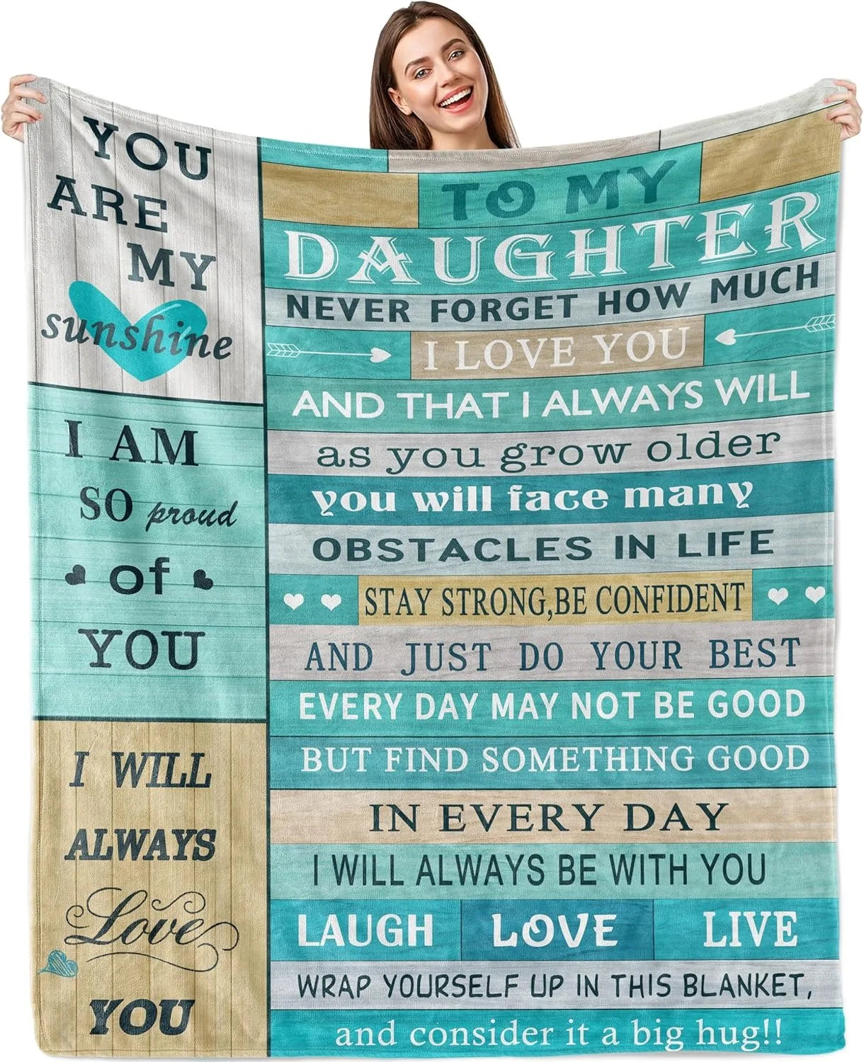 Gifts from Daughter Son for Mother's Day Birthday Mom Gifts Anniversary Unique Gifts for Mom Super Soft Flannel Throw Blankets