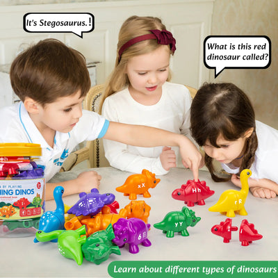 Matching Dinosaur Toy With storage bucket Montessori Toys for Kids Counting Learning Toys for Toddlers Children Development Game