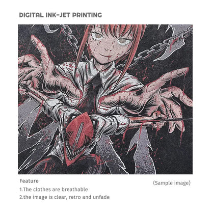 Anime Zaraki Kenpachi T Shirts Oversized Vintage Washed B-Bleach T-shirt Manga Kurosaki Ichigo T Shirt Renji Uryuu Tops Tees Man