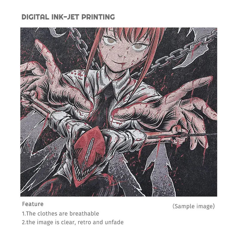 Anime Zaraki Kenpachi T Shirts Oversized Vintage Washed B-Bleach T-shirt Manga Kurosaki Ichigo T Shirt Renji Uryuu Tops Tees Man