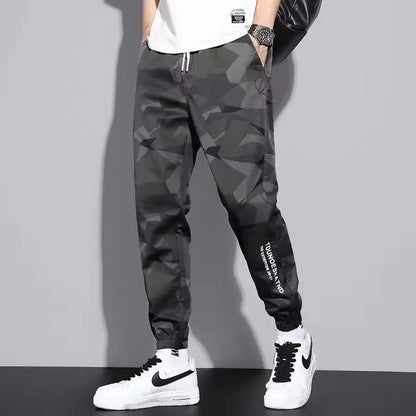 Multi Pocket Drawstring Cargo Pants, Men's Casual Cargo Pants For Summer Autumn Outdoor