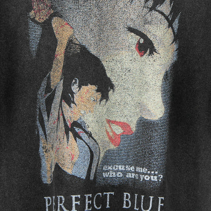 Perfect Blue T-Shirt Japanese Anime Satoshi Kon Paprika Millennium Actress Tokyo Godfathers Men's Women Short Sleeves Shirt