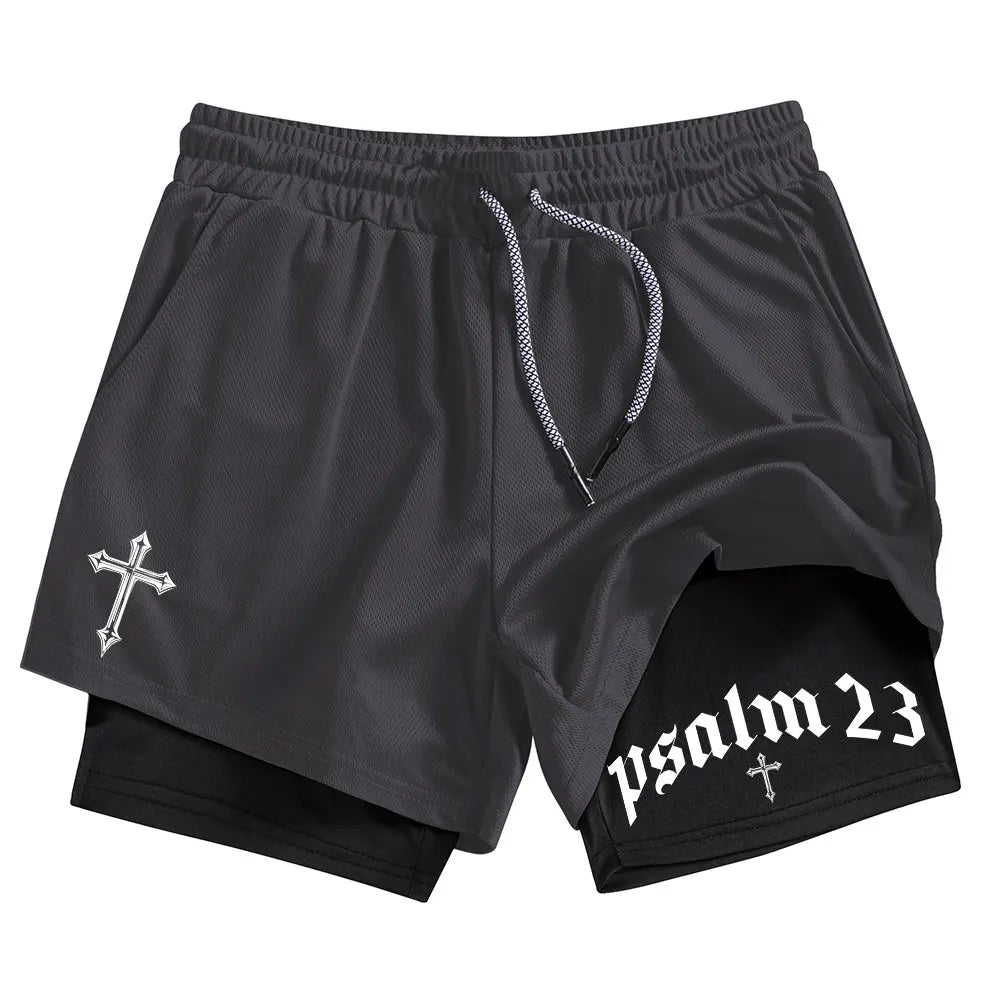 Men Performance Shorts Cross Print Summer Basketball Gym Shorts Summer Sports Fitness Workout Jogging Running Short Pants