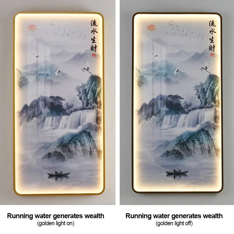 VIOLET Modern Picture Wall Light LED Chinese Creative Simple Mural Sconce Lamp For Home Living Room Study Corridor Decor