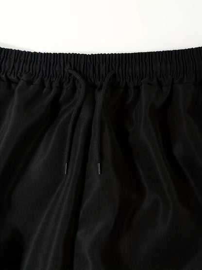 Multi Pocket Drawstring Cargo Pants, Men's Casual Cargo Pants For Summer Autumn Outdoor