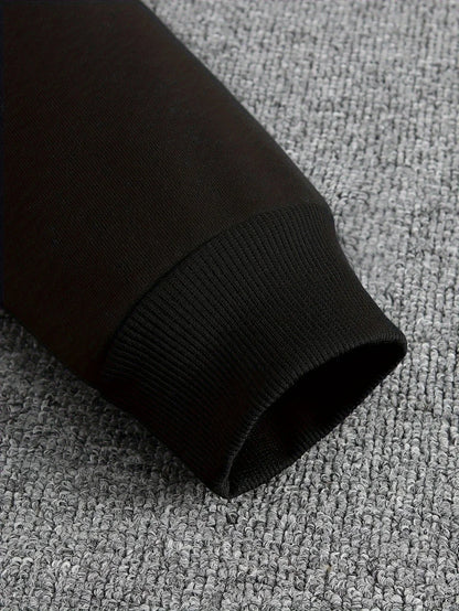 Vintage Compass Print Hoodies for Men High Quality Hooded Long Sleeve Pullover All Season Daily Casual Sports Tops Men's Clothes