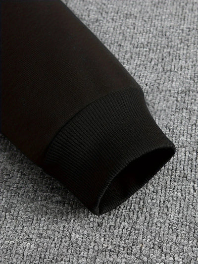 Vintage Compass Print Hoodies for Men High Quality Hooded Long Sleeve Pullover All Season Daily Casual Sports Tops Men's Clothes