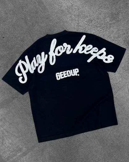 Street Hip-hop Retro Letters Fashion Oversized Short-sleeved Men 2025 American Harajuku Y2K Casual Loose Short-sleeved Women