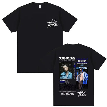 Rapper Trueno Album Tour Merch T-shirt Men Women Clothes Fashion Short Sleeve Tee Shirt Streetwear Cotton Loose T-shirts Unisex