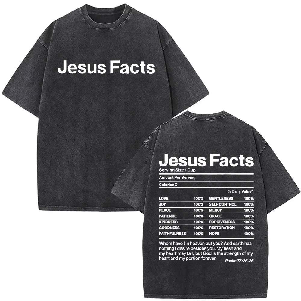 Summer Jesus Christian Forgive Them Father Vintage Washed T-shirts Men Women Fashion Cotton Short Sleeves  T Shirts Streetwear