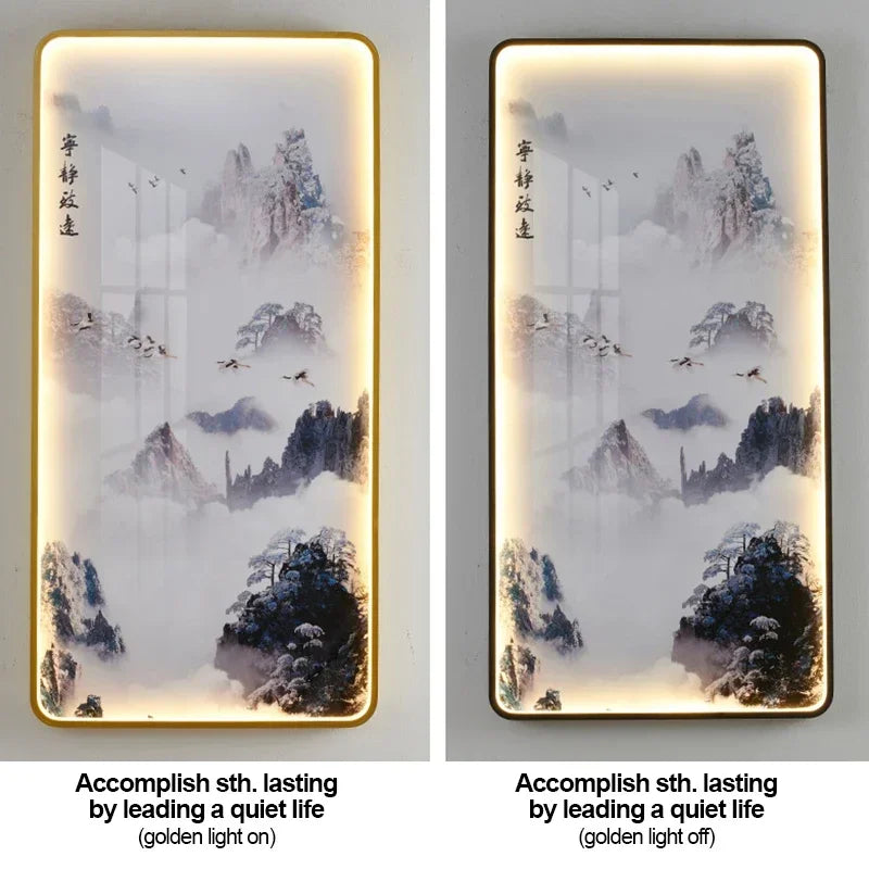 VIOLET Modern Picture Wall Light LED Chinese Creative Simple Mural Sconce Lamp For Home Living Room Study Corridor Decor