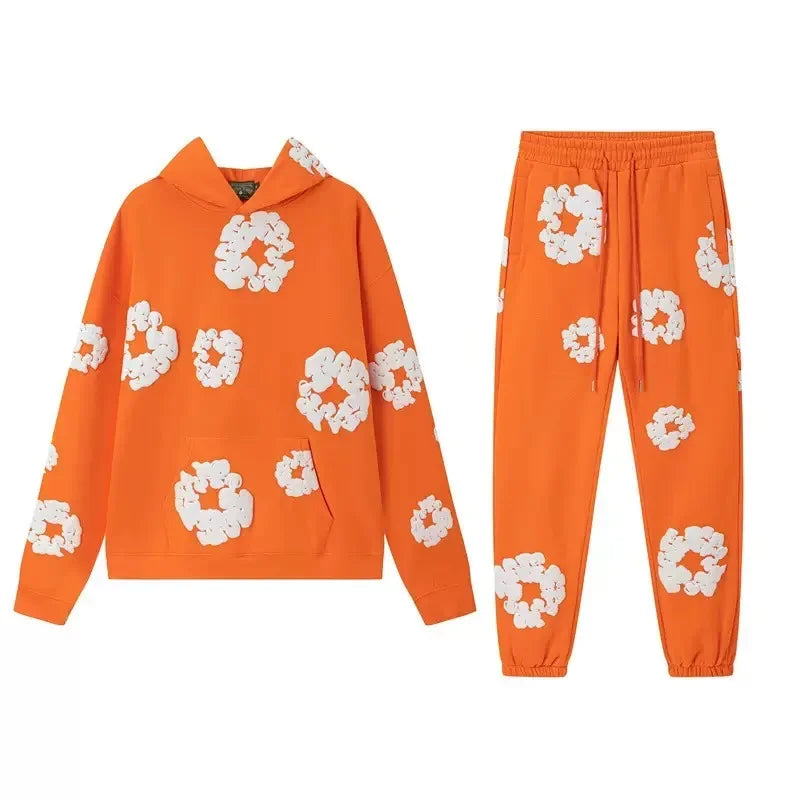 DENIM TEARS Men's Fashionable Printed Hoodie Foam Cotton Sports Suit European American Style Hot Selling New Arrival